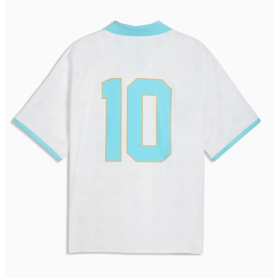 Marseille Football Shirt King Retro - PUMA White/Team Aqua - Men's-SoccerKits Hub | Buy Soccer Jerseys Online